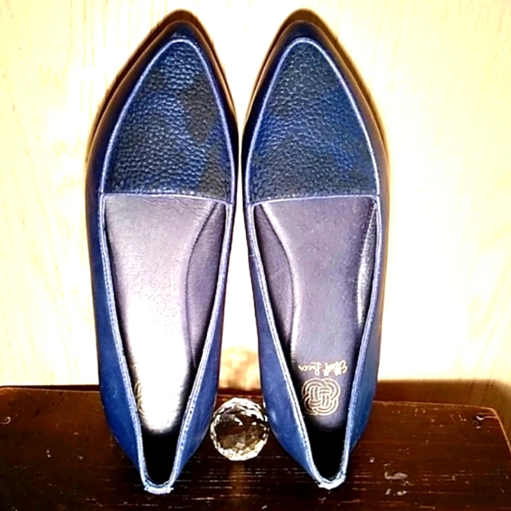 Elliott Lucca Elegant Leather Flats Sz 8.5